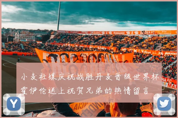 小麦社媒庆祝战胜丹麦晋级世界杯霍伊伦送上祝贺兄弟的热情留言